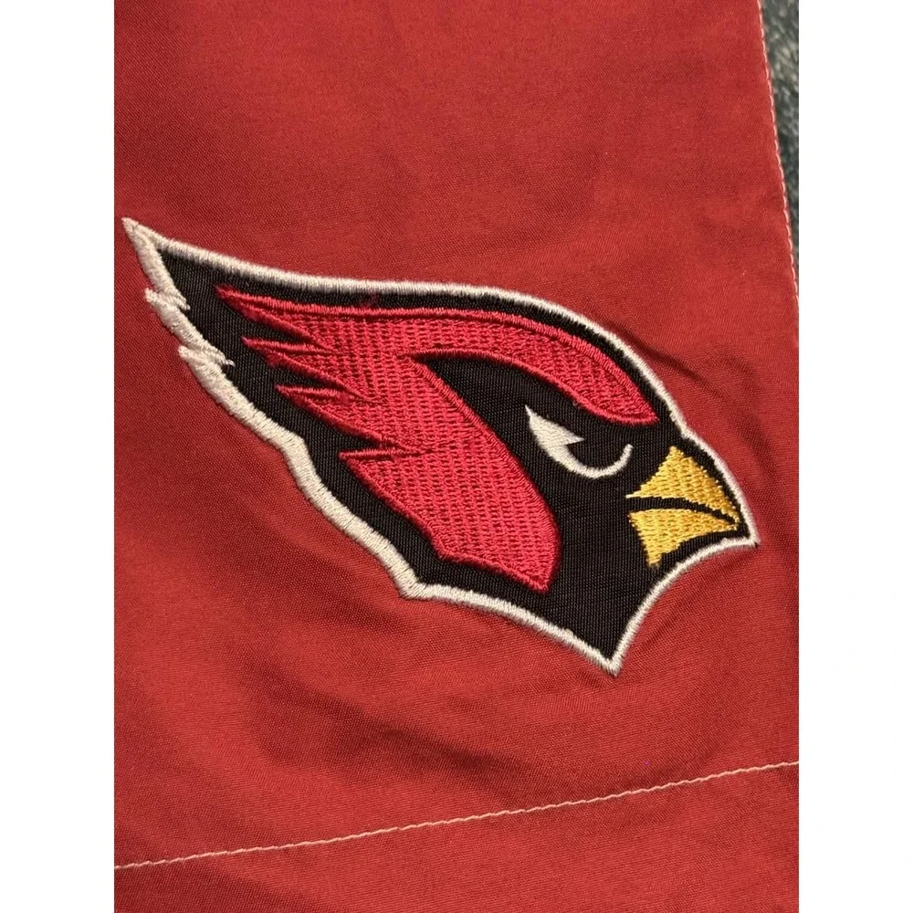 NFL Team Apparel Mens Arizona Cardinals Board Shorts Red Medium Swim Trunks